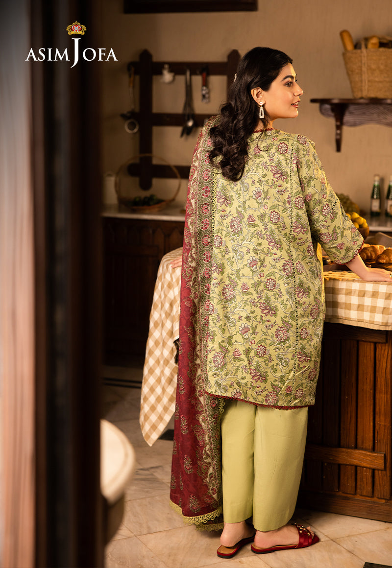 AJUBJ-31 PRINTED LAWN 3 PC