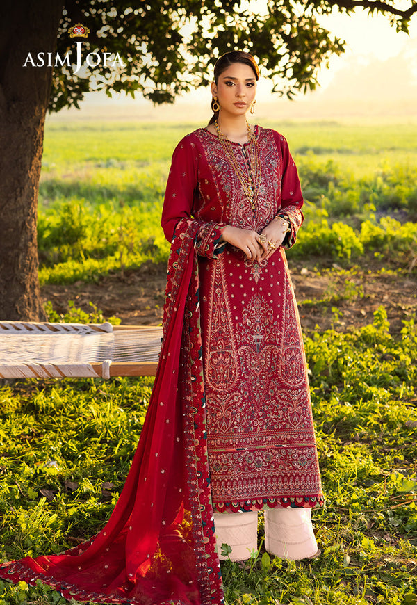 AJELLD-06 EMBROIDERED LAWN Stitched 1 PC