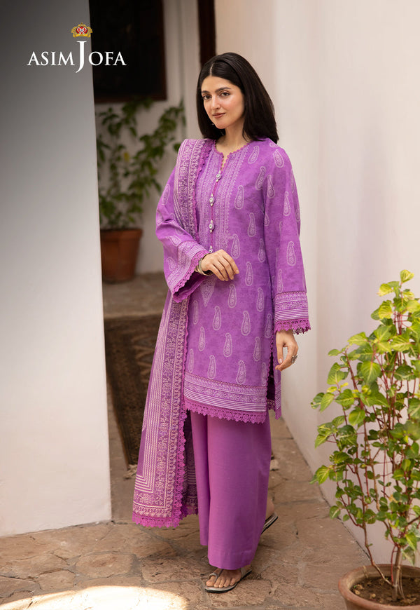 AJUWD-34 PRINTED KHADDAR 3 Pcs