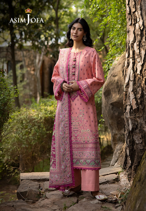 AJUWD-41 PRINTED KHADDAR 3 Pcs