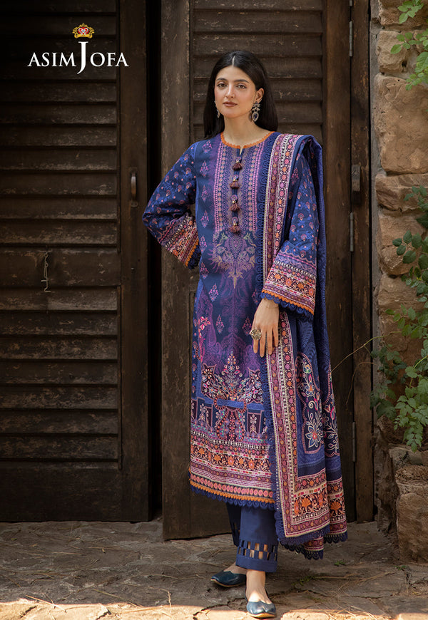 AJUWD-33 PRINTED KHADDAR 3 Pcs