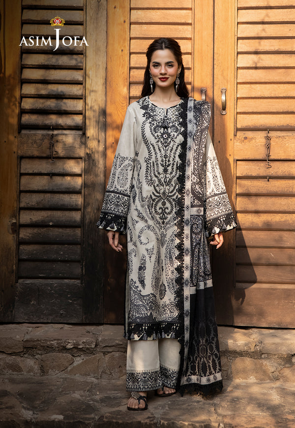 AJUW-04 EMBROIDERED KHADDAR 3 Pcs