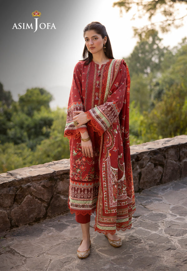 AJUWD-35 PRINTED KHADDAR 3 Pcs