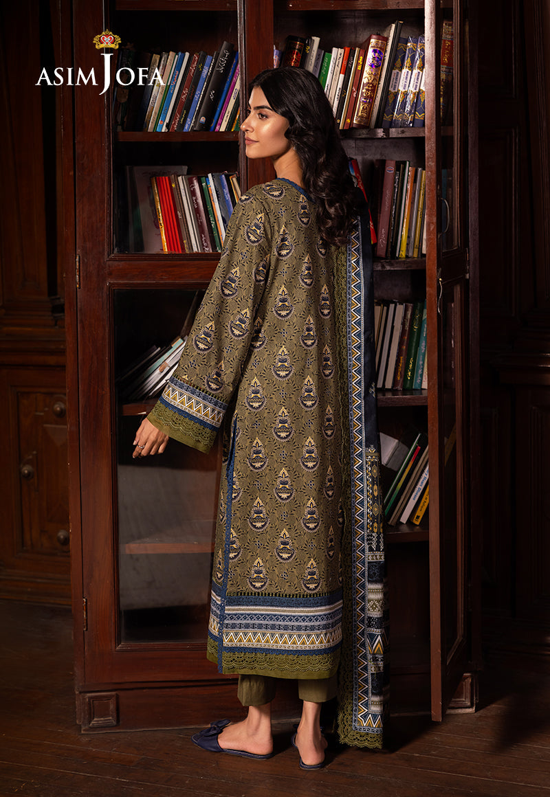 AJUBJ-37 Printed Lawn 3 Pcs