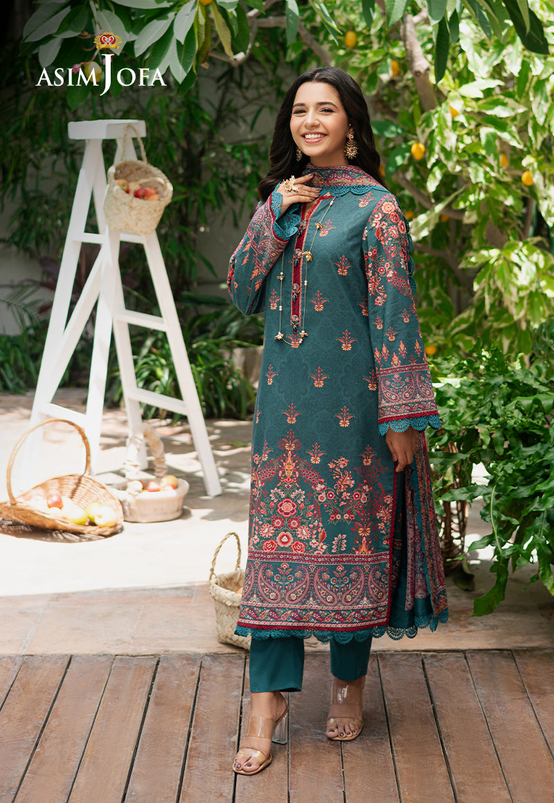 AJUUBD-26 PRINTED LAWN STITCHED 2 PCS