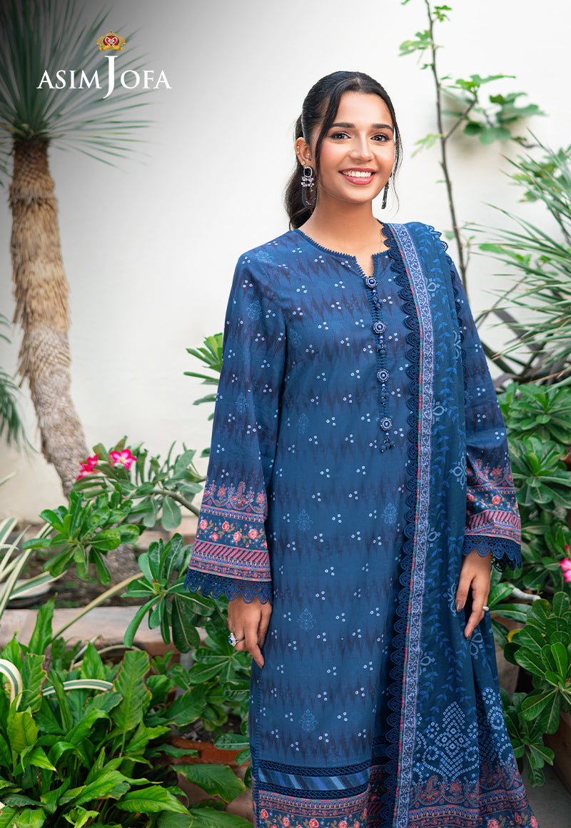 AJUUBD-37 PRINTED LAWN STITCHED 2 PCS
