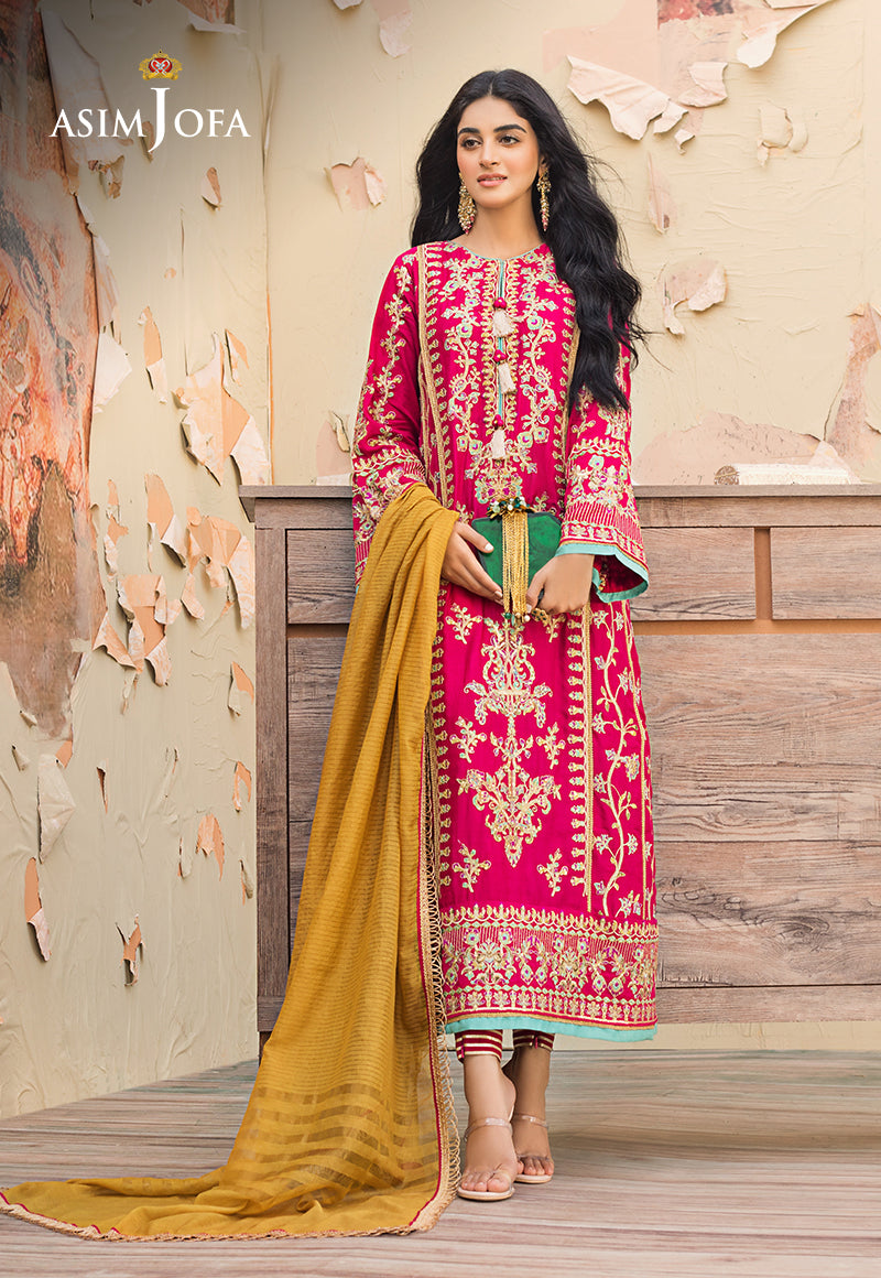 AJLE-05 EMBROIDERED COTTON NET 3 PCS