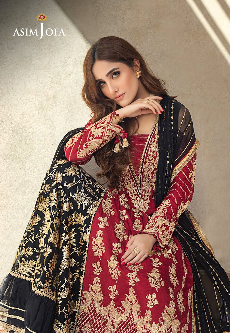 AJLE-11 EMBROIDERED SILK 3 PCS