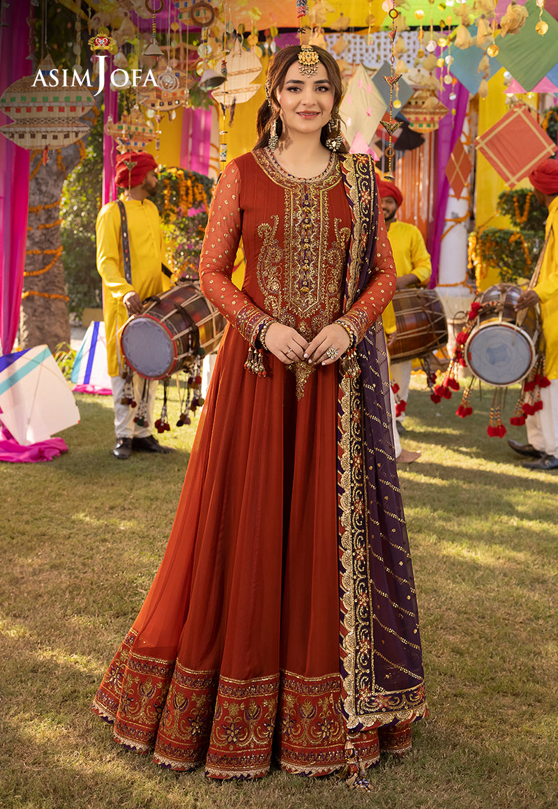 asim jofa red dress Asim Jofa Pakistani Luxury Dress- db30584