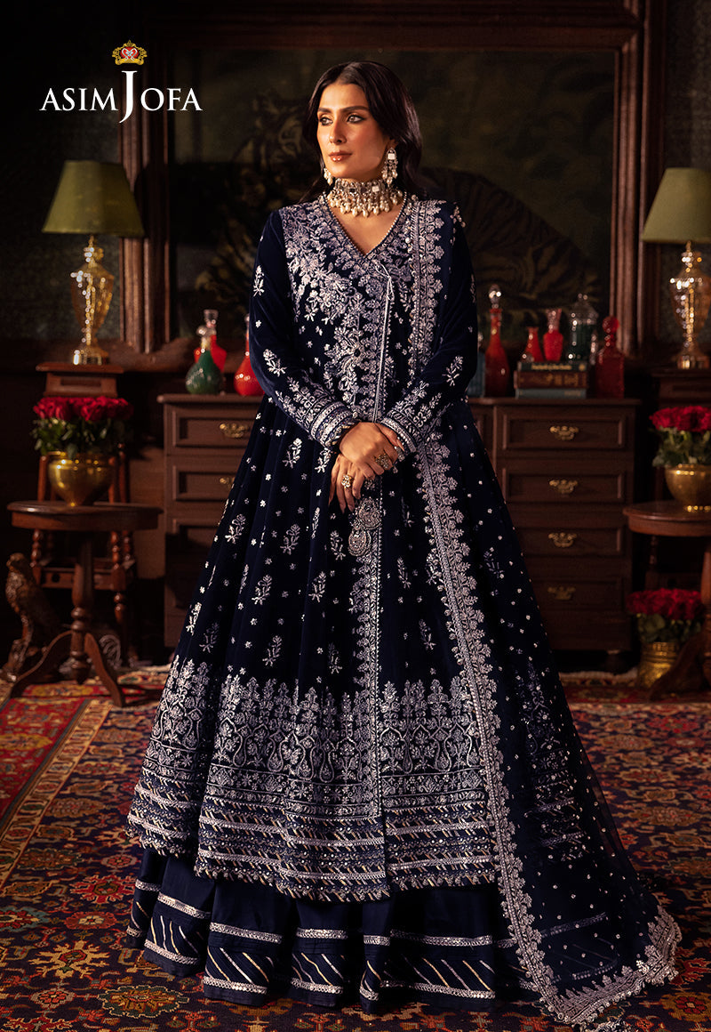 AJMMD-04 EMBROIDERED VELVET STITCHED 3 PCS