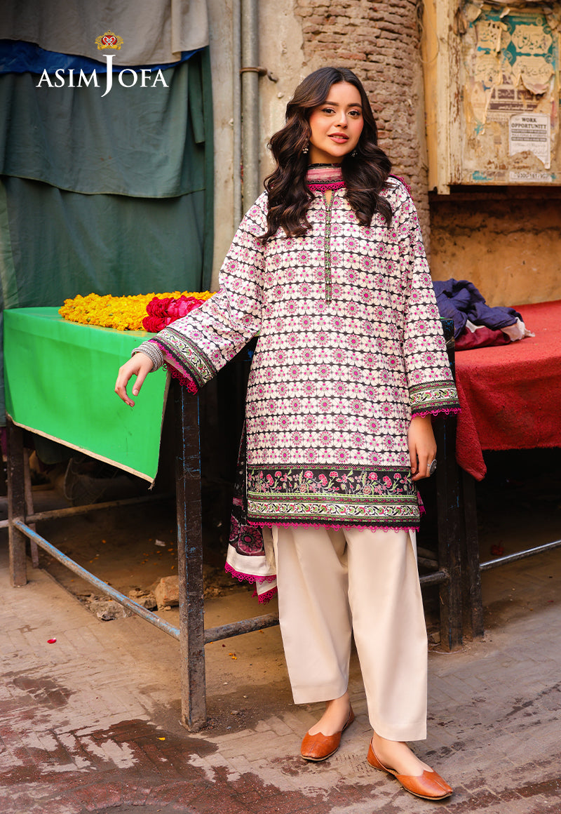 AJUBFD-91 DIGITAL PRINTED LAWN STITCHED 2 PCS