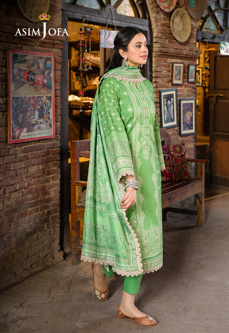 AJUBFD-53 DIGITAL PRINTED LAWN STITCHED 2 PCS