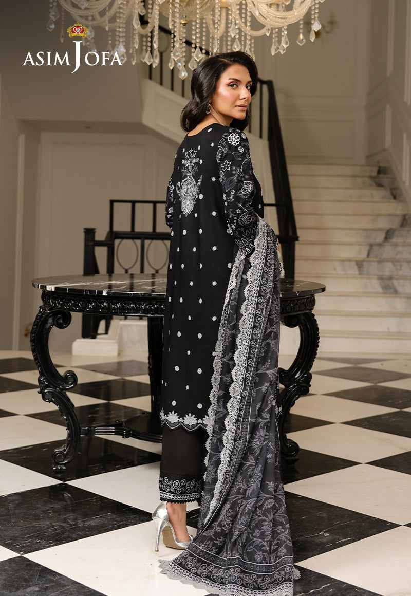 AJMCHD-06 EMBROIDERED LAWN  Stitched 3 PCS