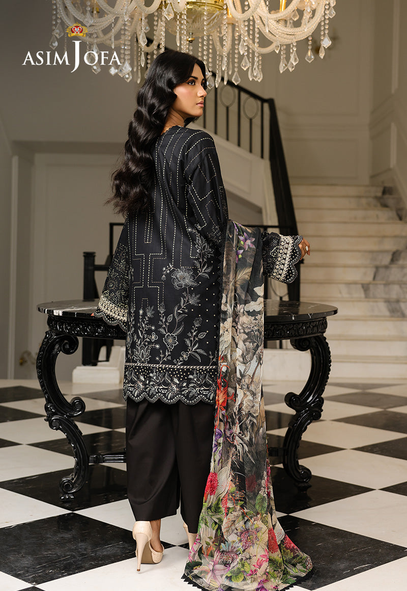 AJMCHD-12 EMBROIDERED LAWN  Stitched 3 PCS