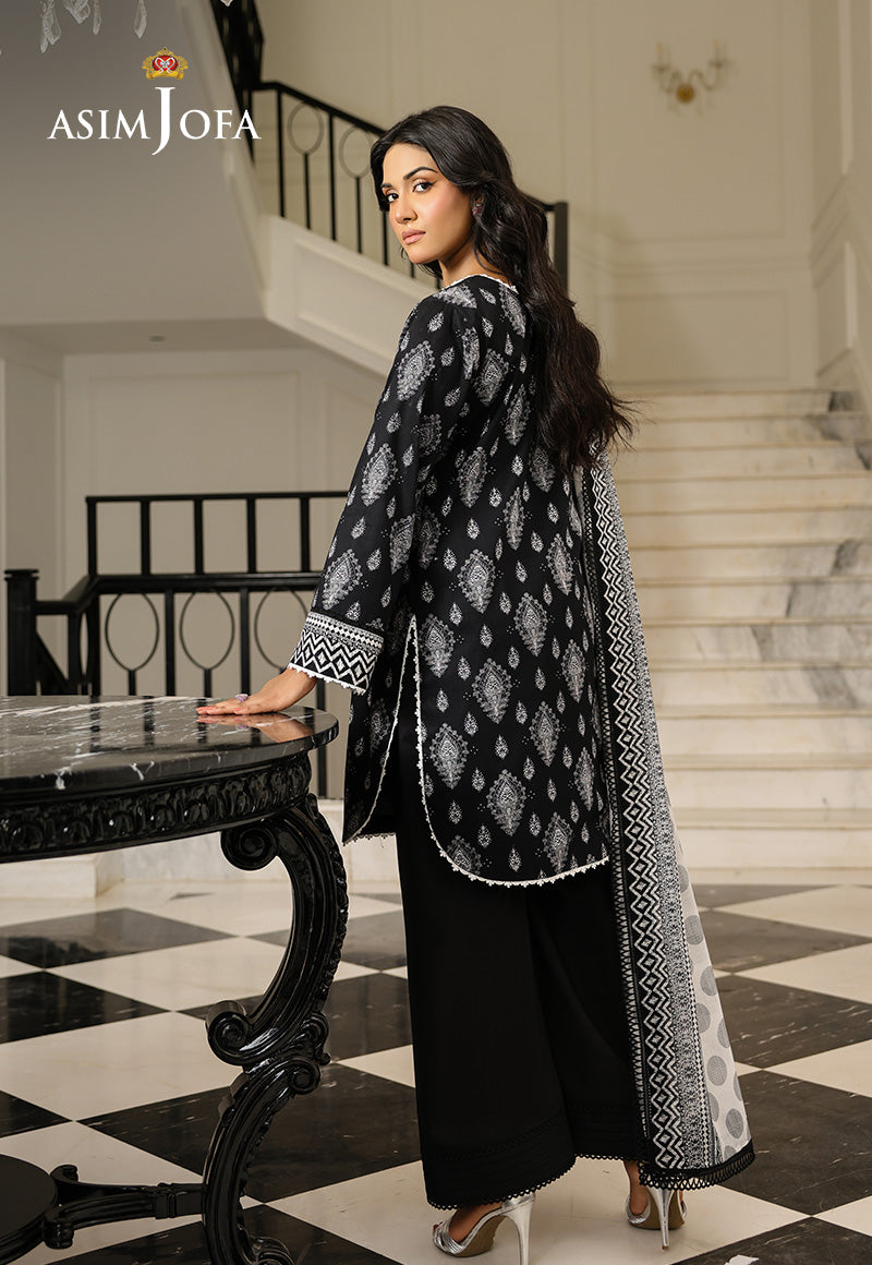 AJMCHD-22 PRINTED LAWN STITCHED 3 PCS