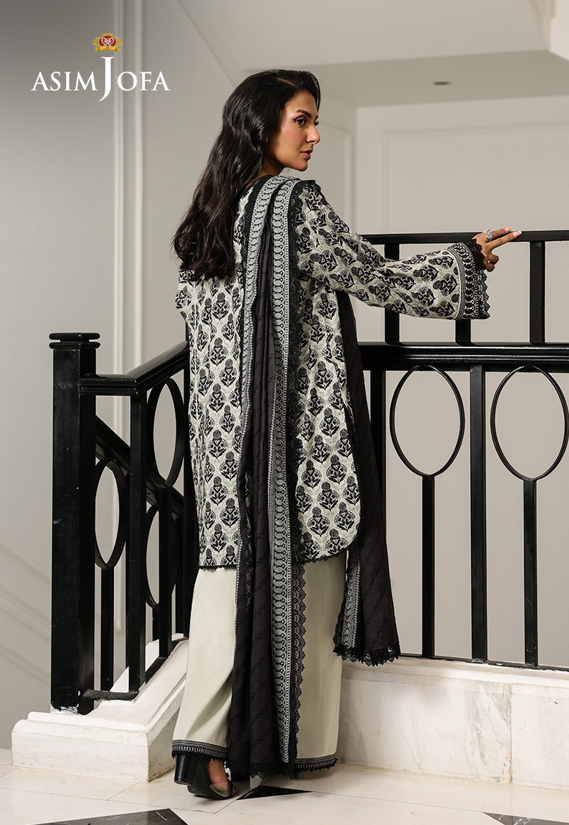 AJMCHD-21 PRINTED LAWN STITCHED 3 PCS