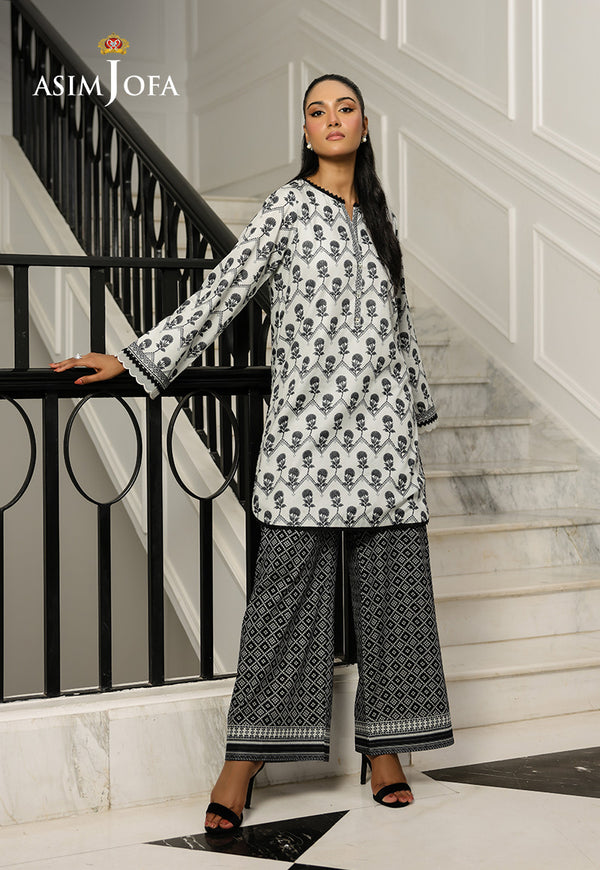 AJMCH-14 PRINTED LAWN UNSTITCHED 2 PCS