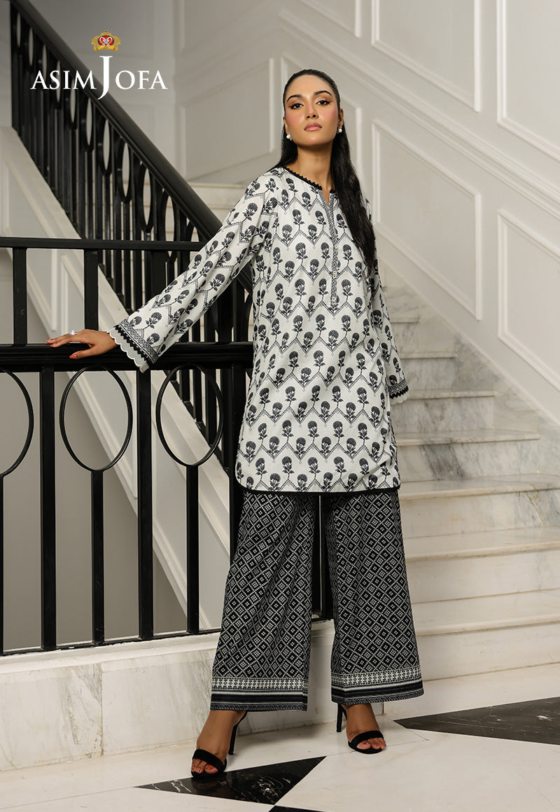 AJMCH-14 PRINTED LAWN UNSTITCHED 2 PCS