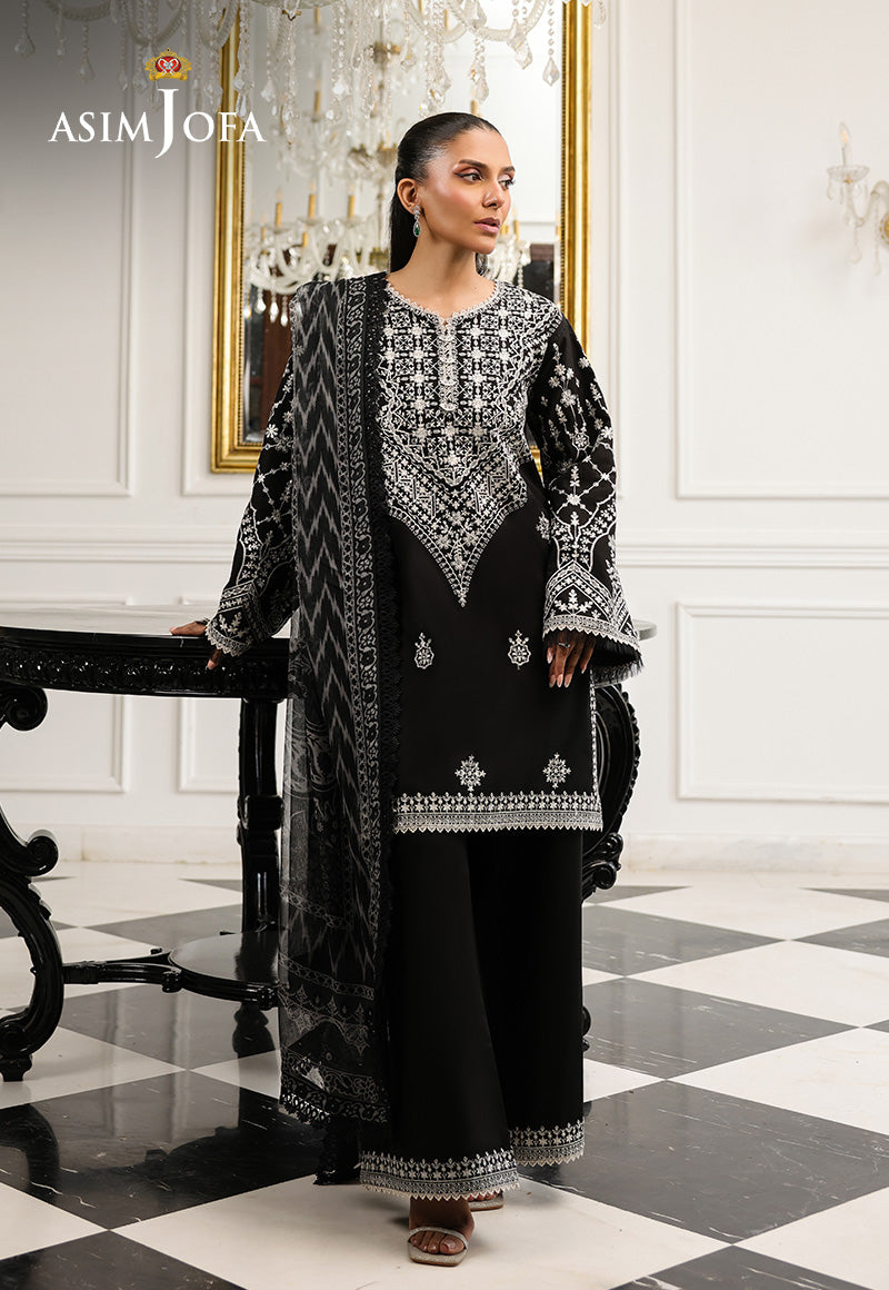 AJMCHD-04 EMBROIDERED CAMBRIC  Stitched 3 PCS