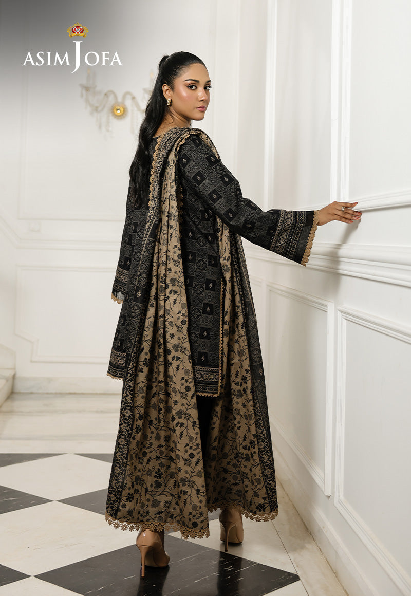 AJMCHD-07 PRINTED LAWN STITCHED 3 PCS
