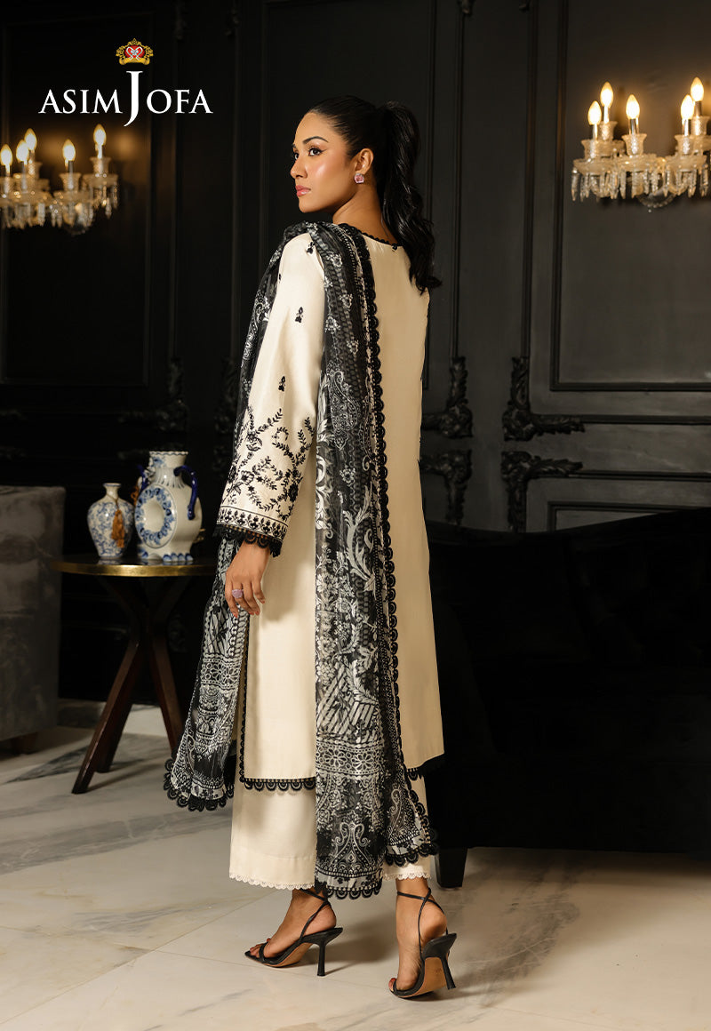 AJMCHD-02 EMBROIDERED CAMBRIC  Stitched 3 PCS