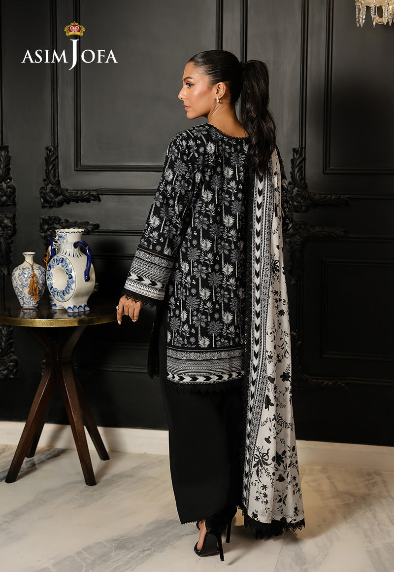 AJMCHD-03 EMBROIDERED LAWN STITCHED 3 PCS