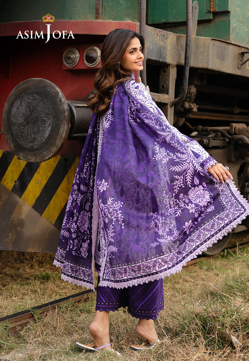 AJUBFD-73 DIGITAL PRINTED LAWN Stitched 3 PCS