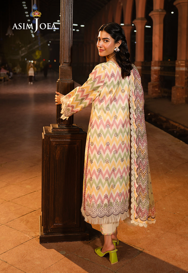 AJUBFD-87 DIGITAL PRINTED LAWN Stitched 3 PCS