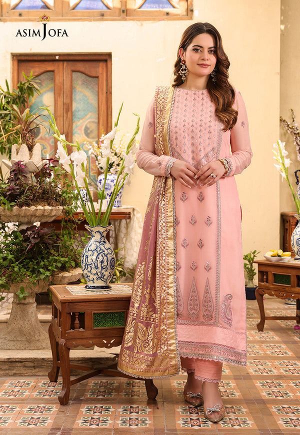AJZBD-03 EMBROIDERED CHIFFON Stitched 1 PC