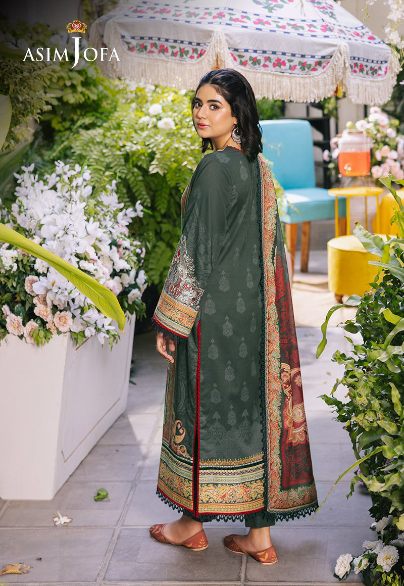 AJGBD-17 PRINTED LAWN STITCHED 3 PCS