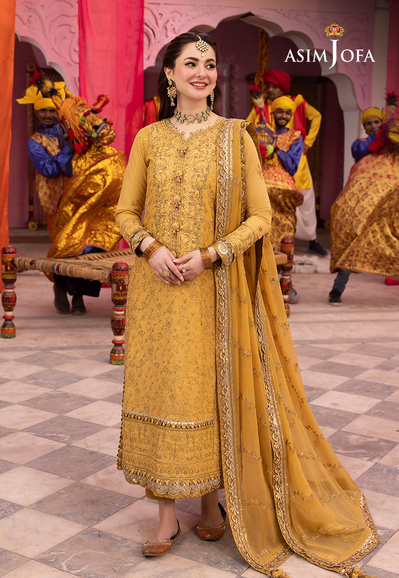 AJDAD-04 EMBROIDERED PAPER COTTON STITCHED 1 PC