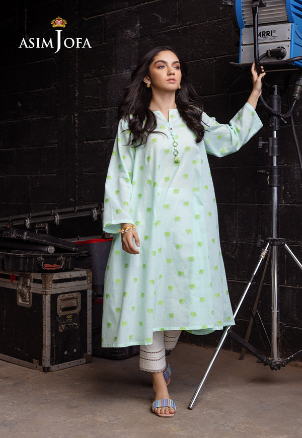 AJSO-91 PRINTED JACQUARD SHIRT DUPATTA 2 Pcs