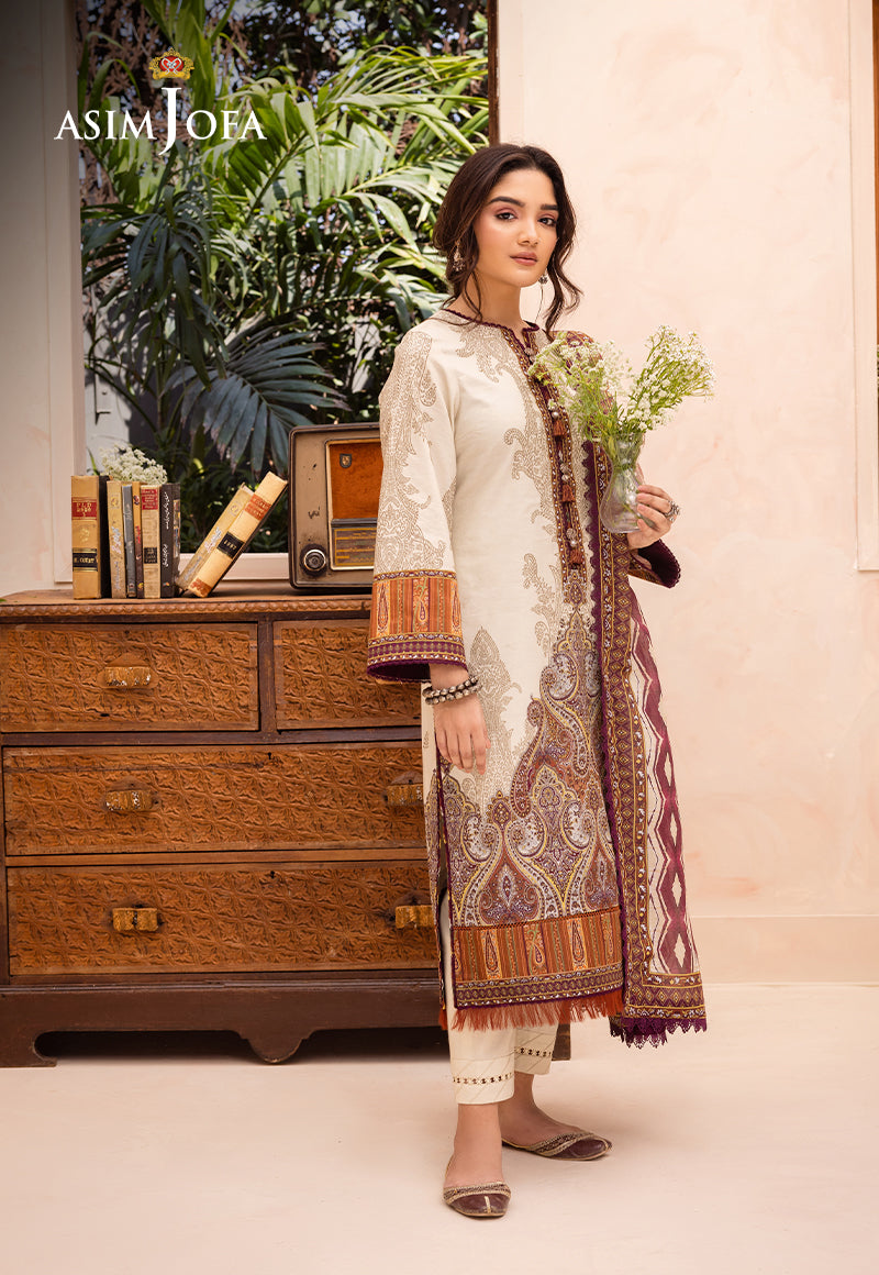 AJUB-11 PRINTED LAWN 3 PCS