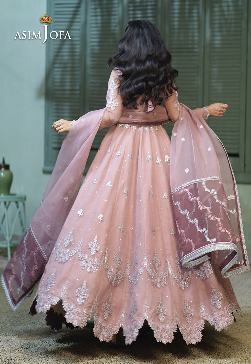 AJFC-54 EMBROIDERED ORGANZA 3 PCS