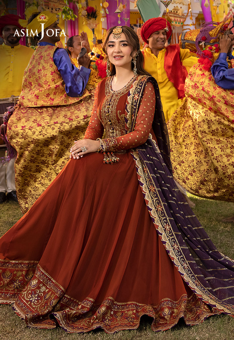 asim jofa orange dress Stylish Eid Look with Asim Jofa Dress Sparks Excitement