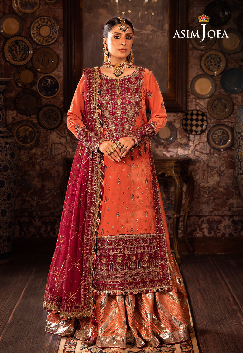 AJMMD-01 EMBROIDERED VELVET Stitched 3 PCS