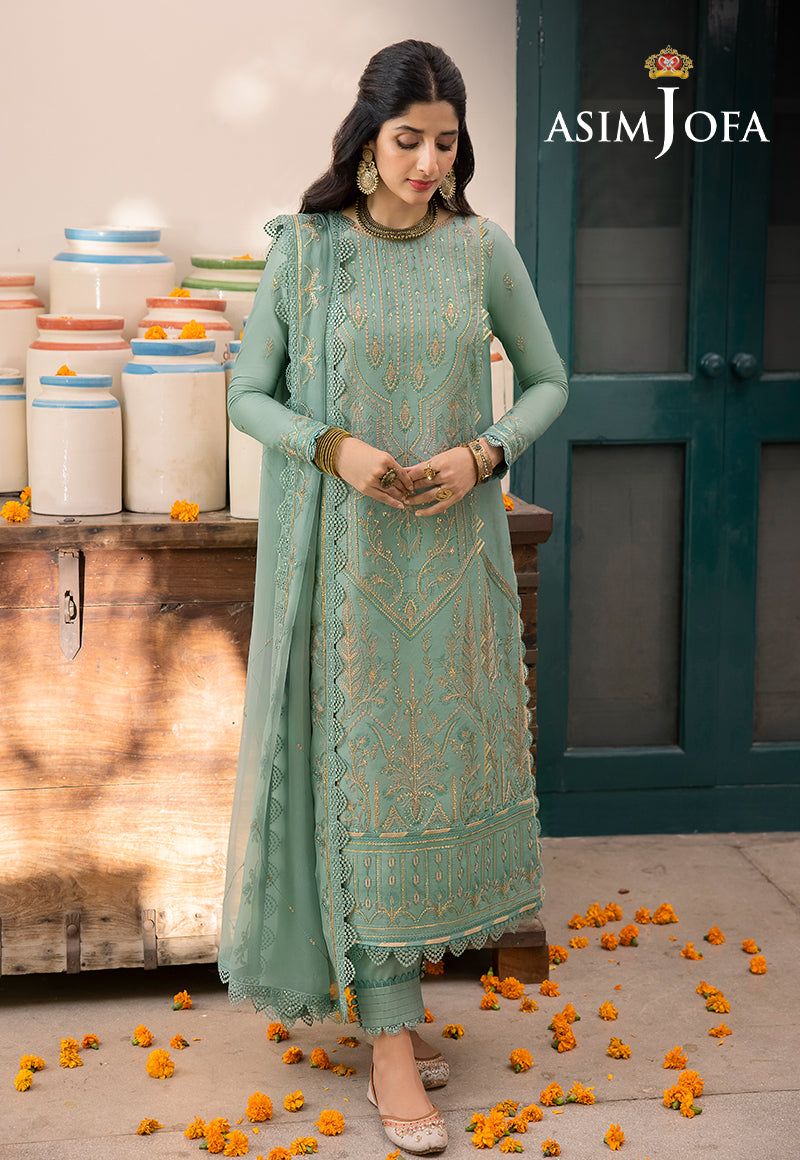 AJSW-25 EMBROIDERED POLY VISCOSE 3 PCS