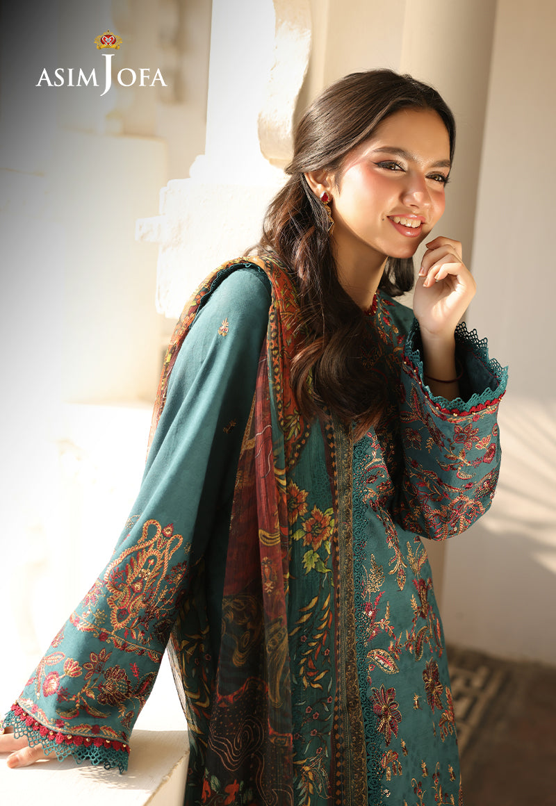 AJUBUD-03 Embroidered Jacquard Stitched 3 PCS