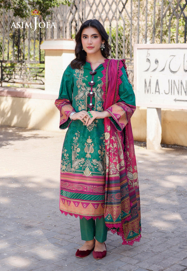 AJPLD-04-XS PRINTED ARABIC LAWN 3 PCS