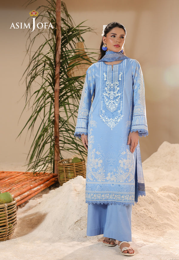 AJSO-78 Printed Lawn SHIRT DUPATTA 2 Pcs