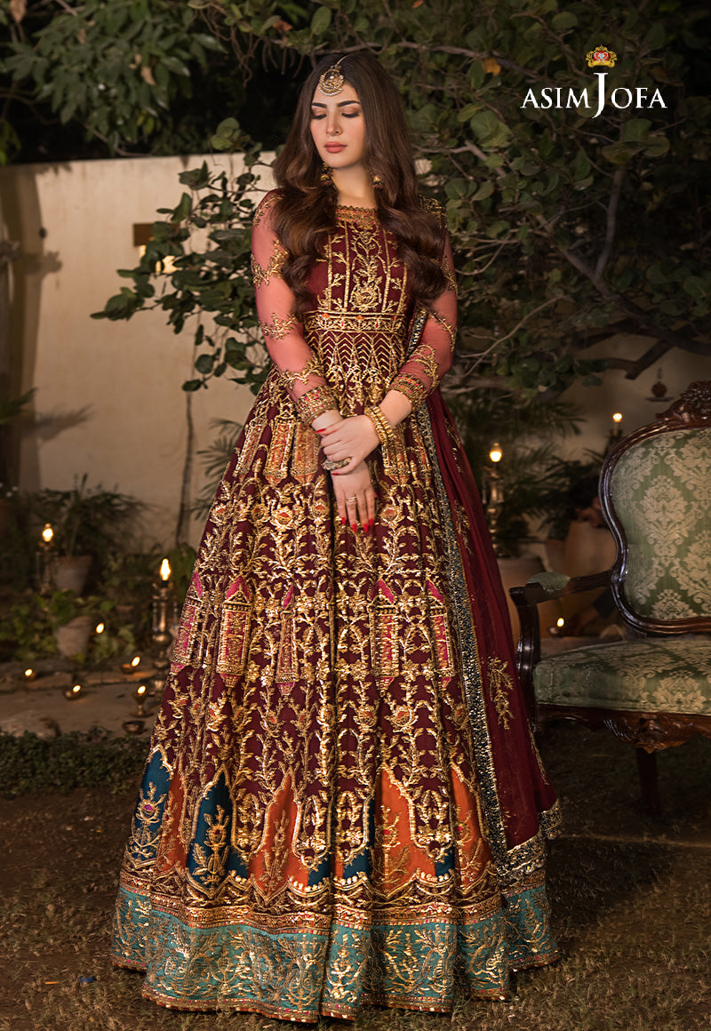 Asim jofa 2025 mehndi dresses