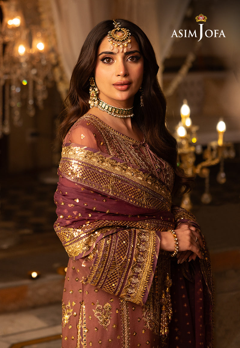 Asim AJSH-17 EMBROIDERED CHIFFON 3 PCS – Asim Jofa