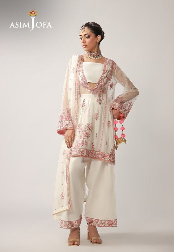 AJULO-08 Embroidered Silk Unstitched 3 Pcs