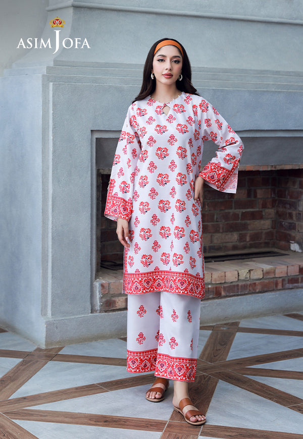 AJSS-15 PRINTED RAW SILK 2PCS