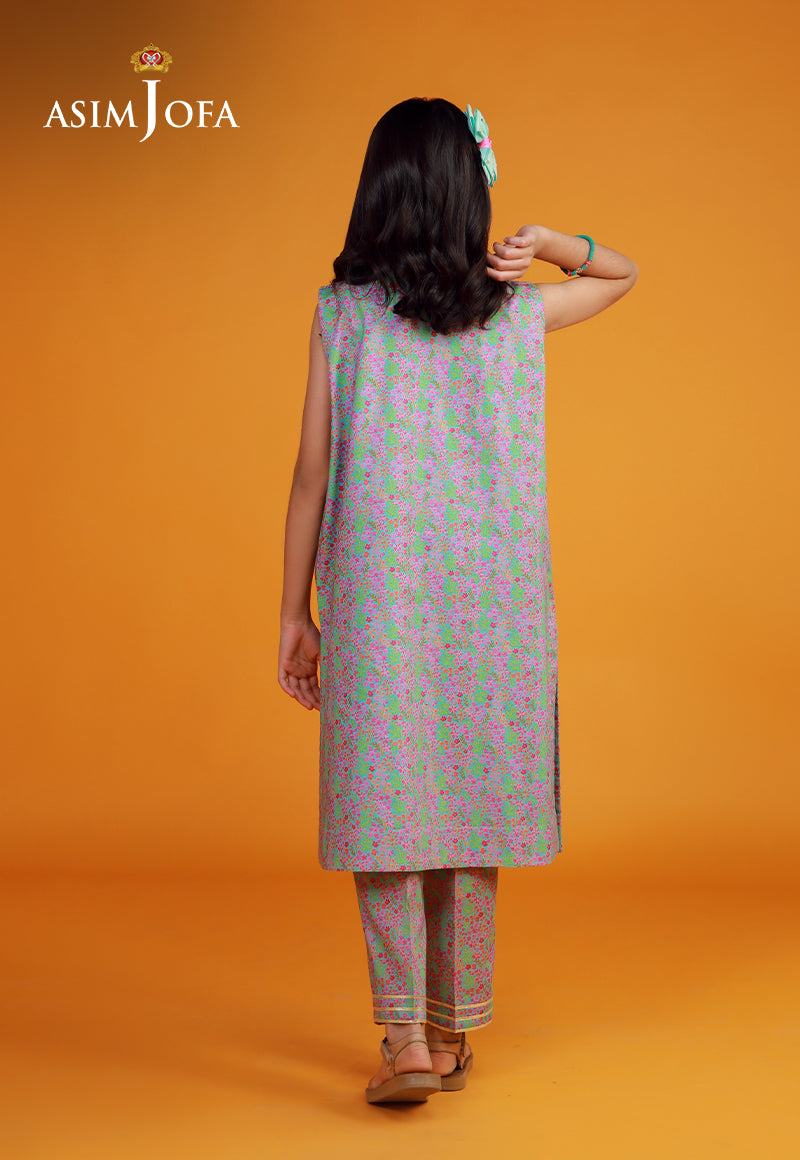 AJKP-02 STITCHED PRINTED CAMBRIC 2 PCS