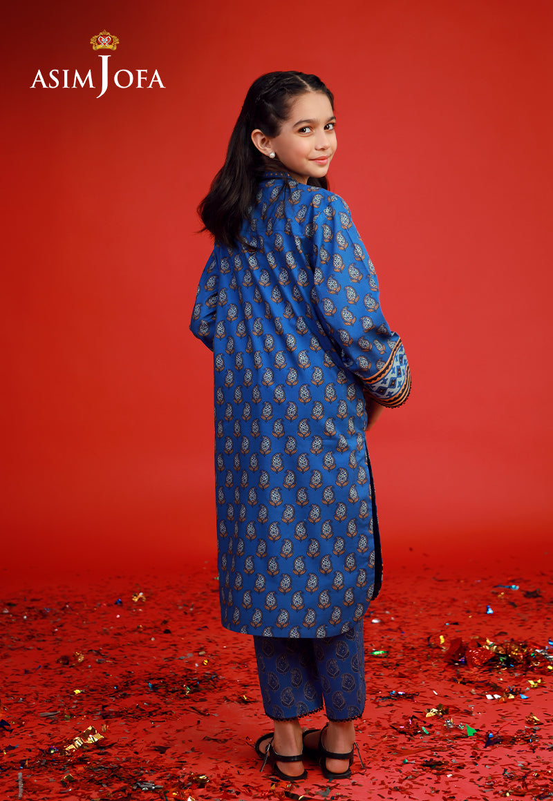 AJKP-07 STITCHED PRINTED CAMBRIC 2 PCS