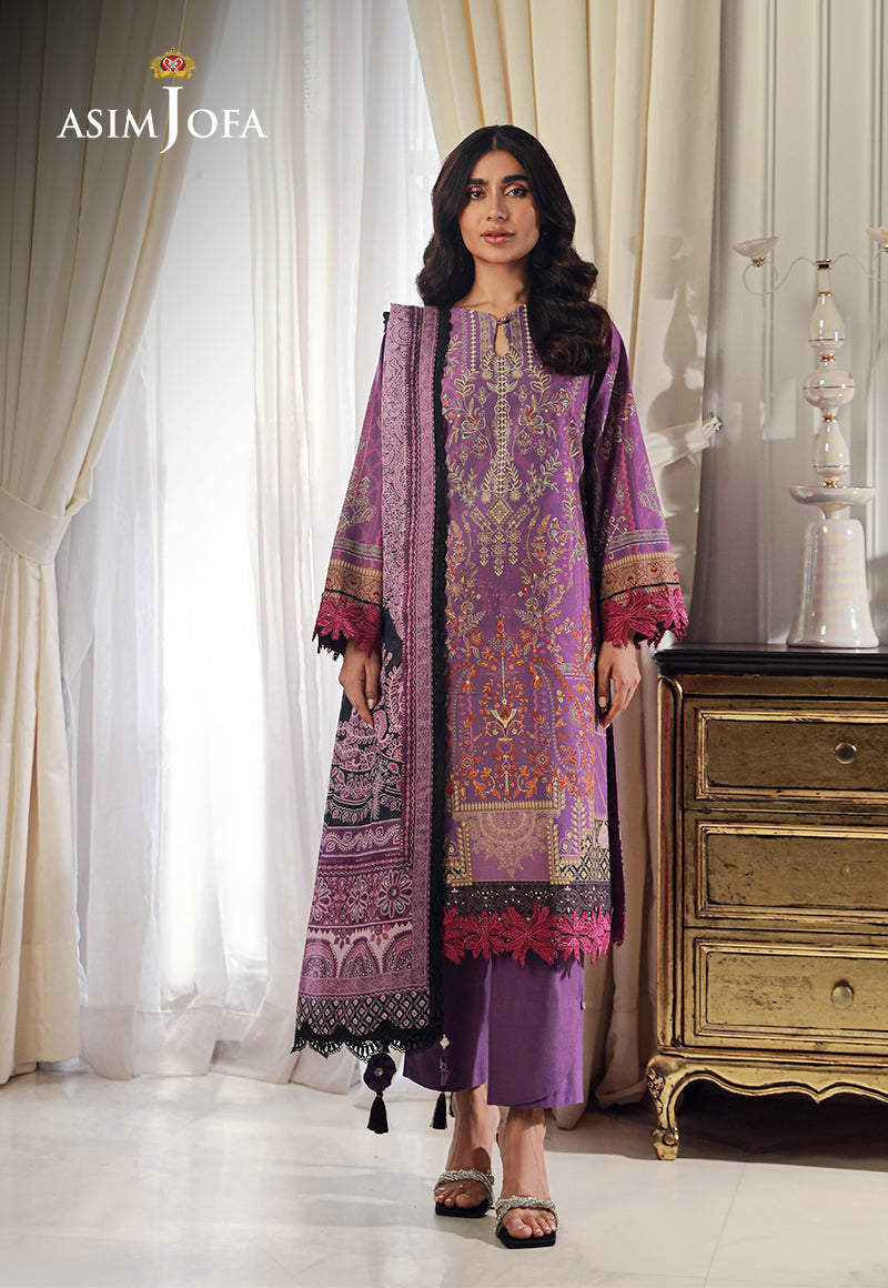 Ajso-19 Unstitched 2 Pcs Shirt Dupatta