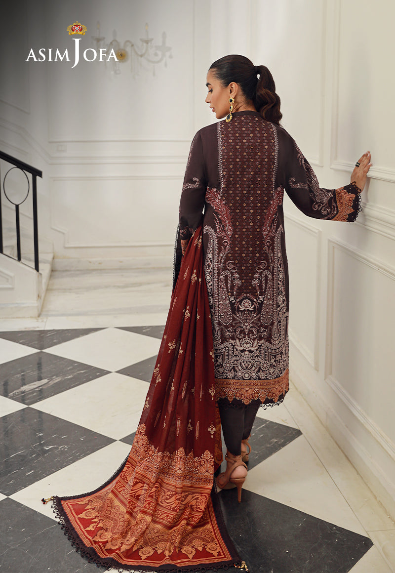 Ajso-17 Unstitched 2 Pcs Shirt Dupatta