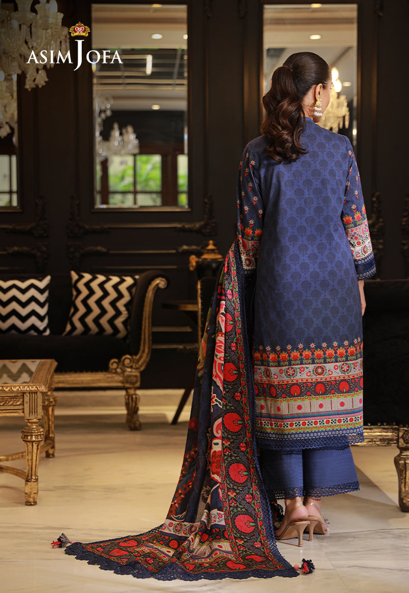 Ajso-14 Unstitched 2 Pcs Shirt Dupatta