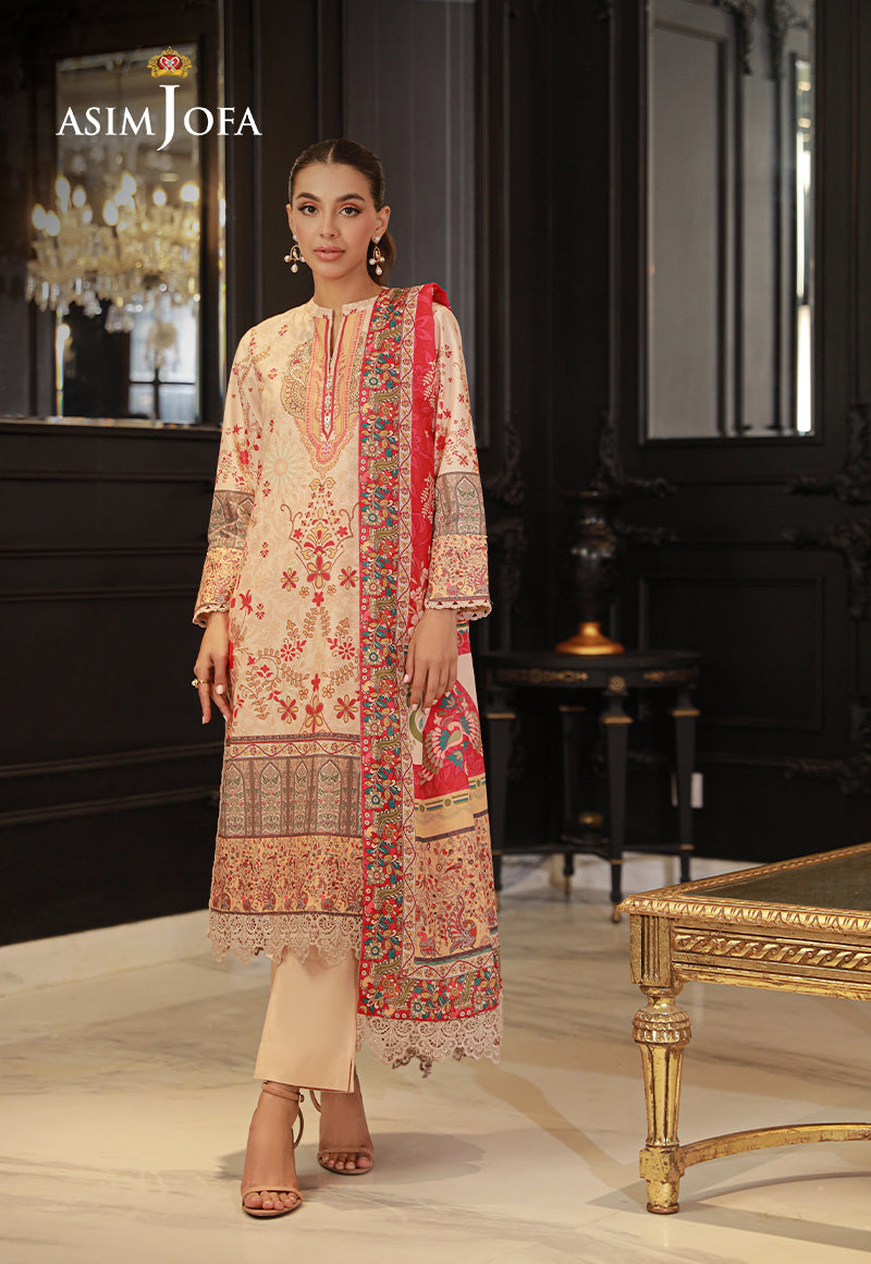 AJUND-14 PRINTED LAWN 3 PCS